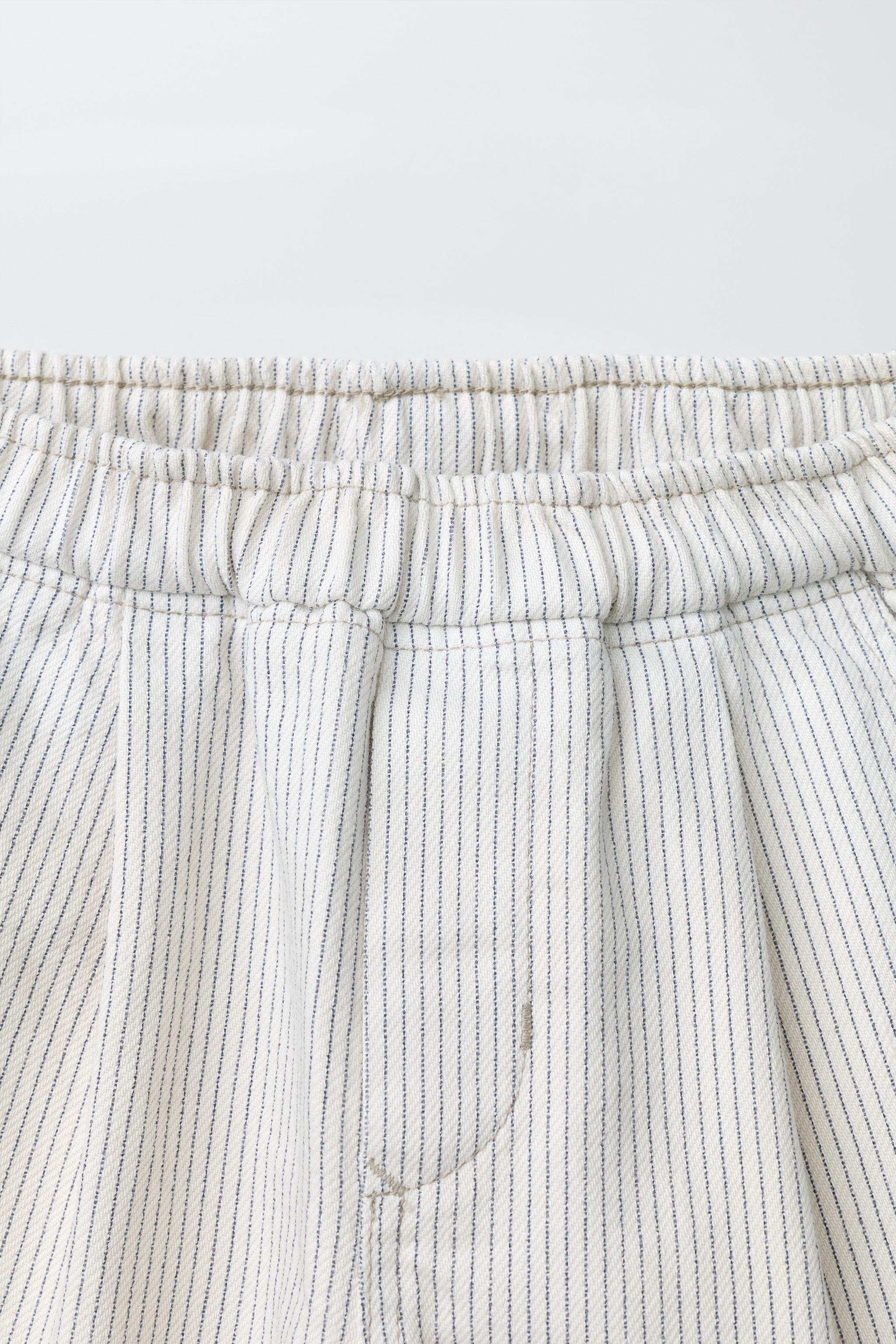PANTALON BAGGY À RAYURES